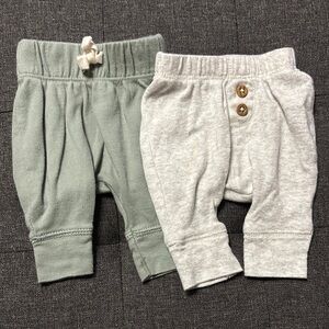 Baby Jogger Pants Set - Green and Gray